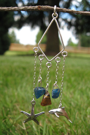 Ki*Lines Sand and Sea Spiritual Gemstone Pendant